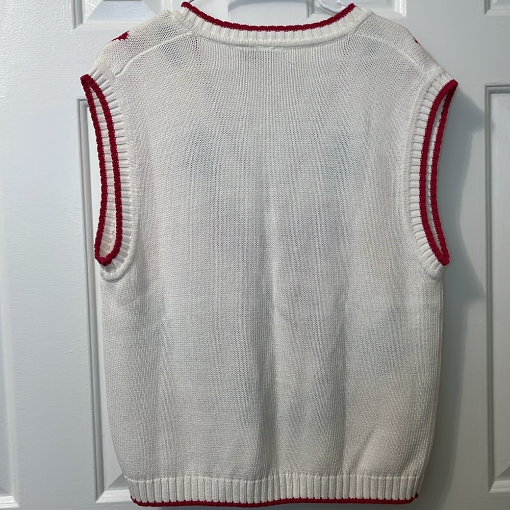 Vintage Men’s Izod Lacoste Knit Vest Colorful Size L - Picture 7 of 7